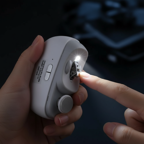 Revolutionary Rechargeable Electric Nail Clipper & Polisher with LED Light - Perfect for Adults & Babies